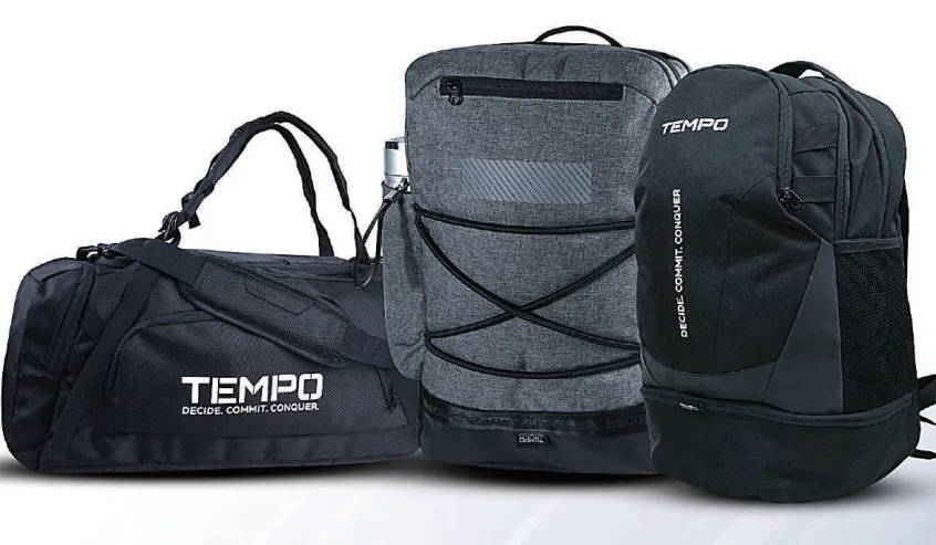 Tempo bags & carry catalogue examples